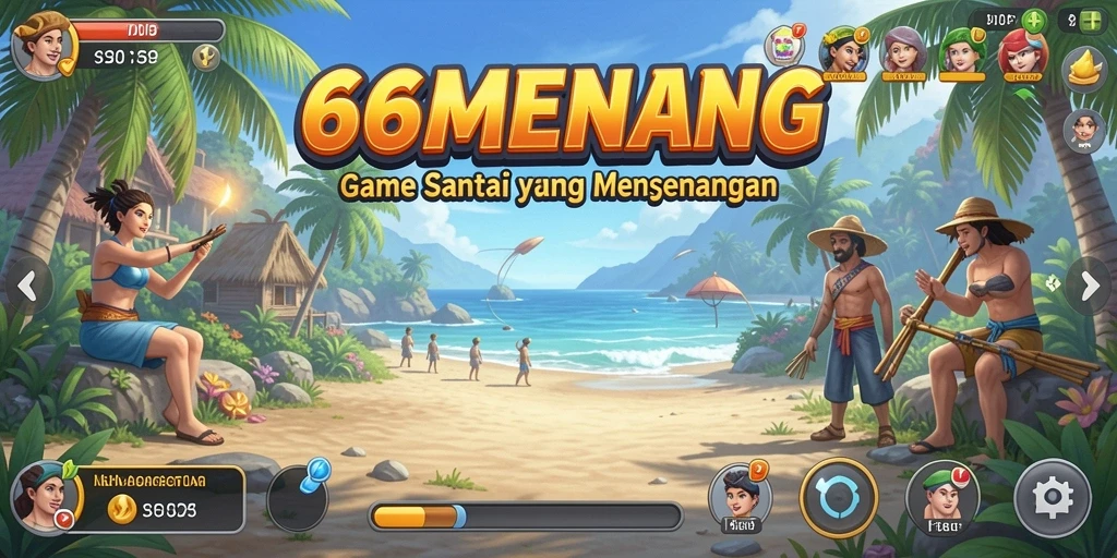 Tampilan gameplay 66MENANG yang menghibur dan santai.