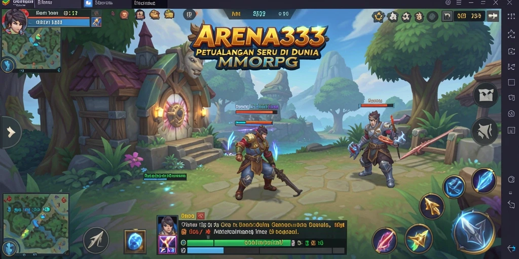 Screenshot utama menunjukkan gameplay mendebarkan dari ARENA333.