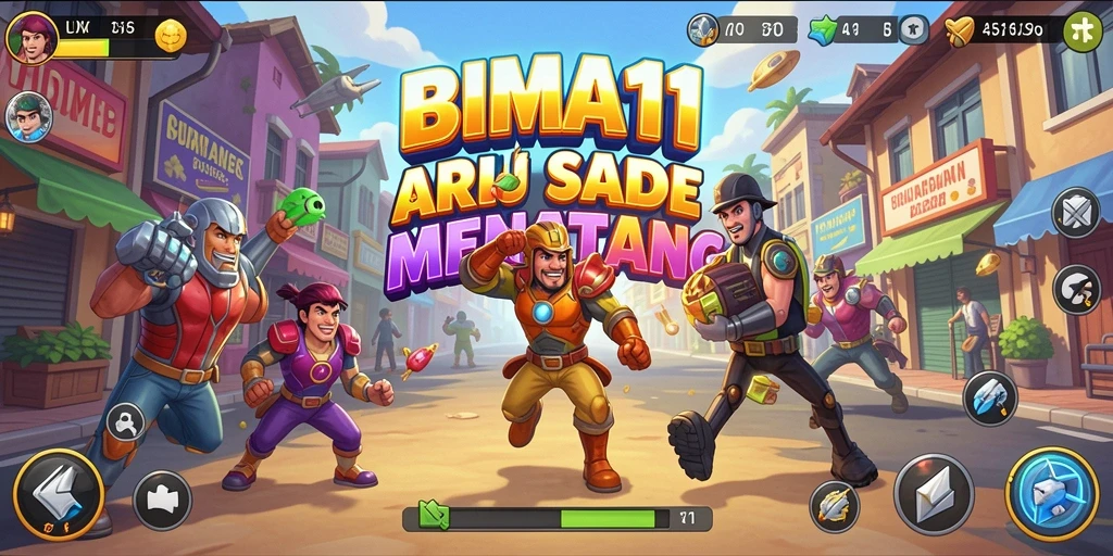 Tampilan gameplay BIMA11 yang penuh aksi dan tantangan.