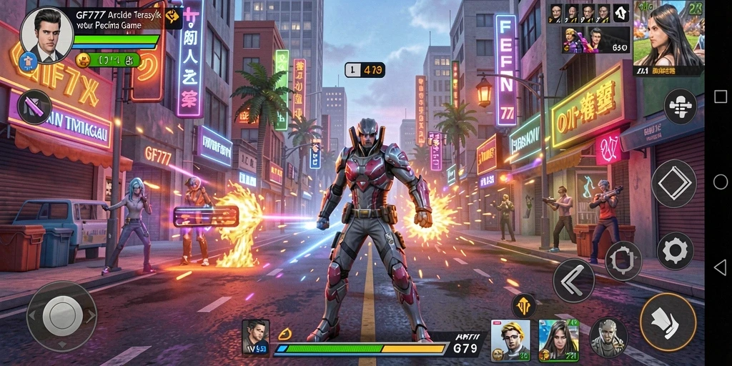 Screenshot dari gameplay GF777 yang penuh aksi dan seru.