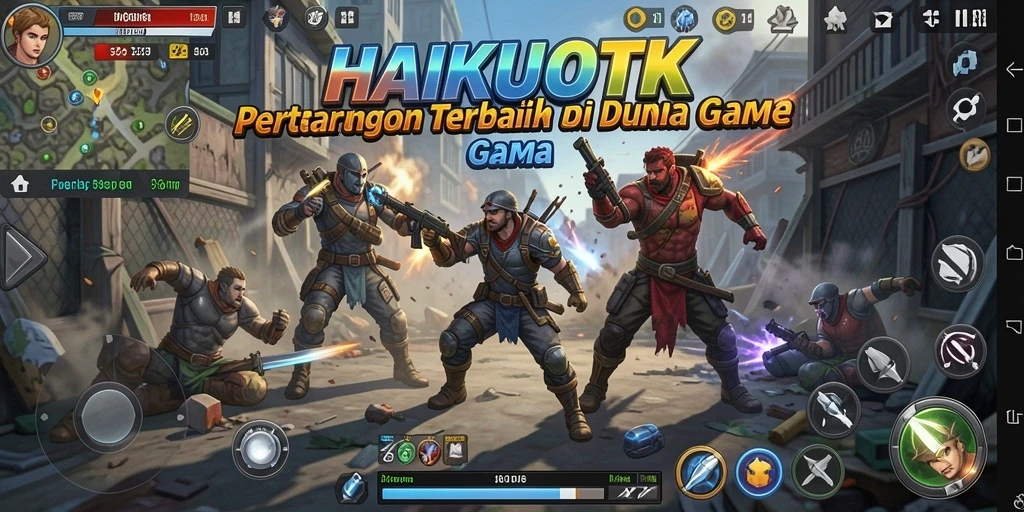Gameplay HAIKUOTK yang menegangkan dalam pertarungan epik.