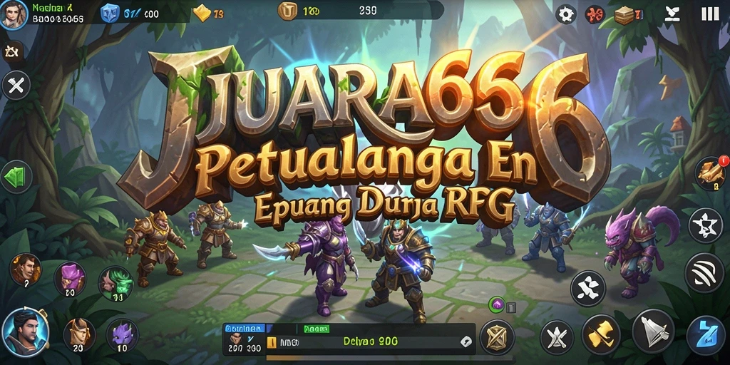 Tampilan gameplay JUARA666 yang menawan dalam pertarungan RPG.