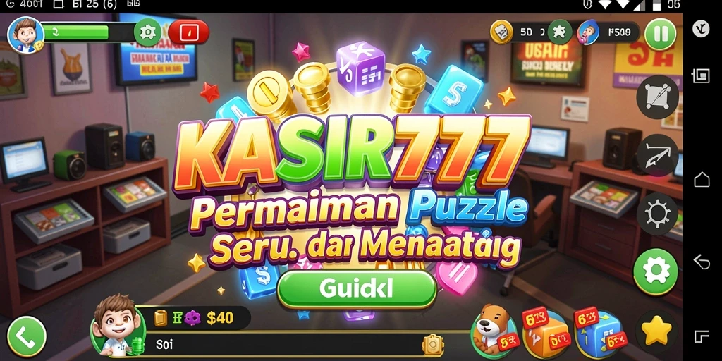 Tampilan gameplay seru KASIR777 dengan tantangan Puzzle yang menarik.