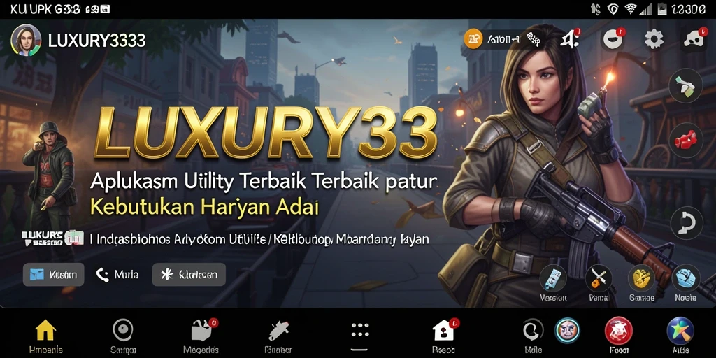 Tampilan antarmuka utama aplikasi LUXURY333 untuk manajemen tugas.