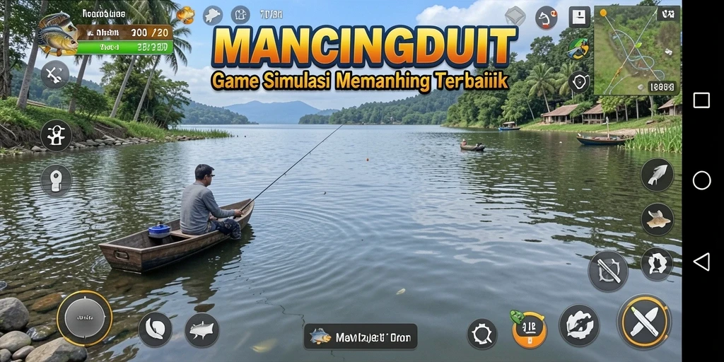 Tangkapan ikan besar di tengah laut yang indah.