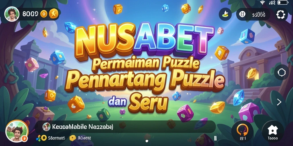 Tampilan permainan NUSABET dengan puzzle penuh warna dan tantangan menarik.