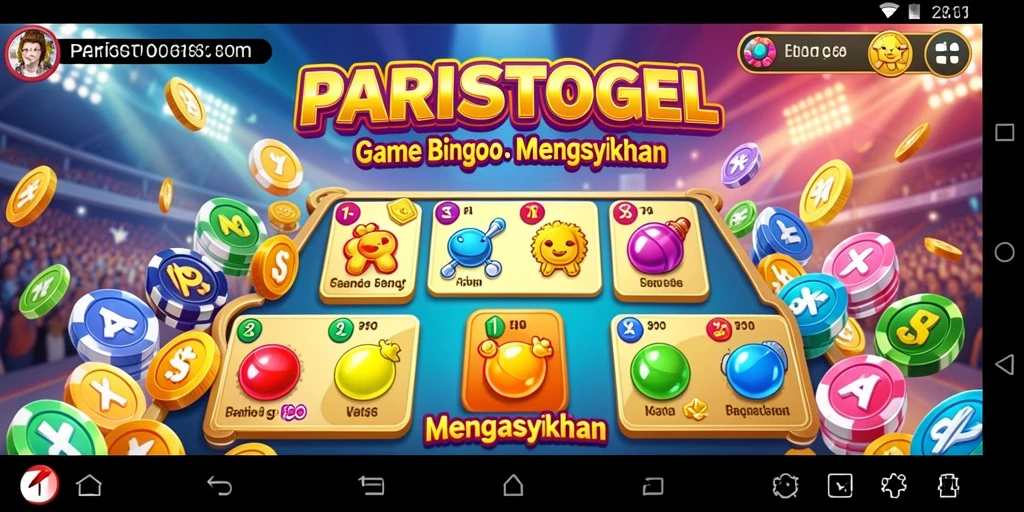 Tampilan permainan Bingo yang menarik dan interaktif.