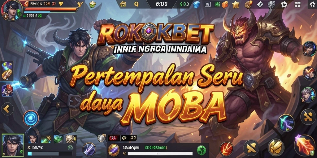 Tampilan gameplay ROKOKBET dengan aksi pertempuran yang seru.