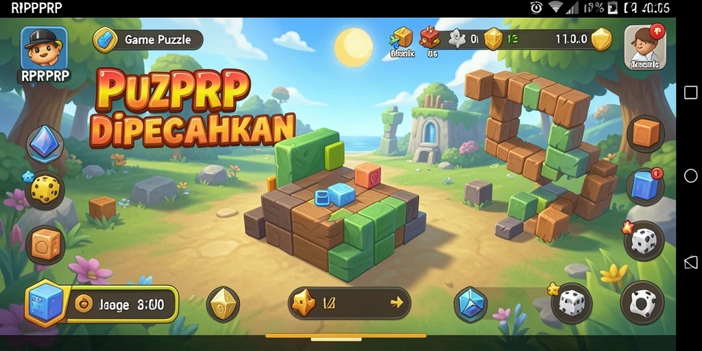 Tampilan gameplay RPRPRP yang menantang dan menarik.
