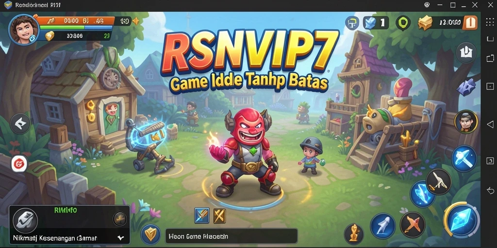 Screenshot utama RSNVIP7 menampilkan gameplay Idle yang mengasyikkan.