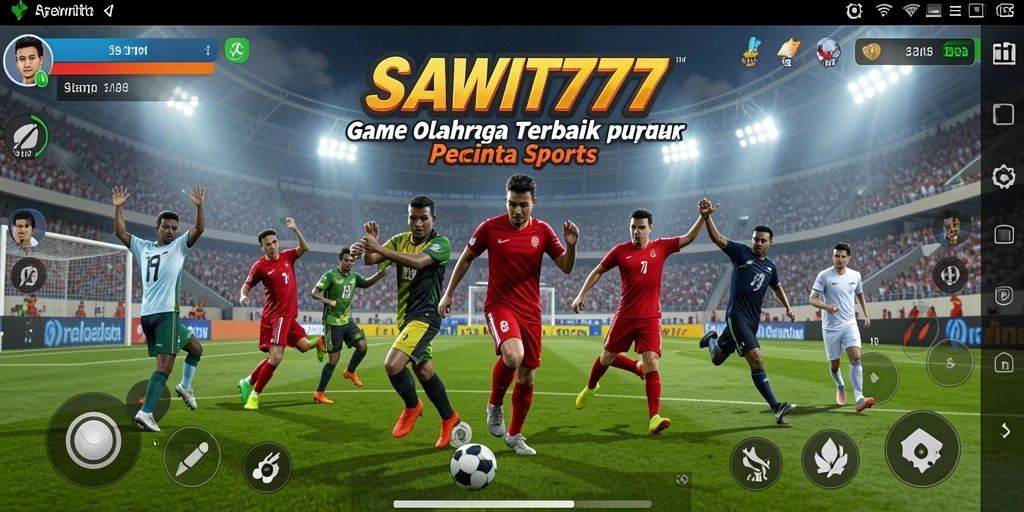 Tampilan gameplay seru dari SAWIT777 yang menampilkan pertandingan olahraga.