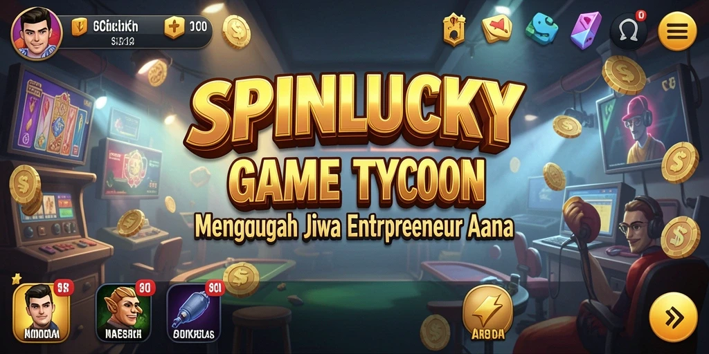 Tampilan screenshot SPINLUCKY menampilkan momen kunci dalam gameplay Tycoon.