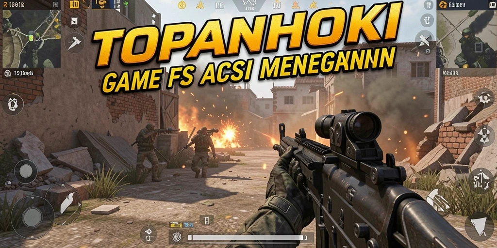Tampilan menarik dari gameplay FPS yang seru dan menegangkan.