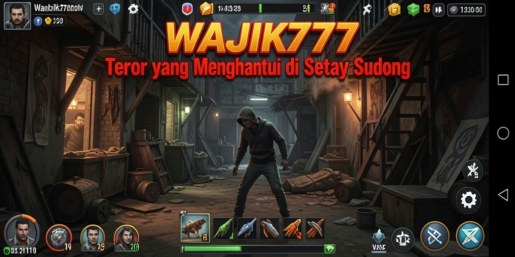 Tampilan gameplay WAJIK777 yang menakutkan dan mendebarkan.