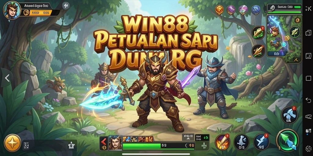 Tampilan gameplay RPG yang menarik di WIN88.