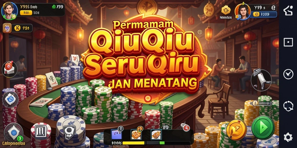 Screenshot Y89 menampilkan aksi seru permainan QiuQiu.