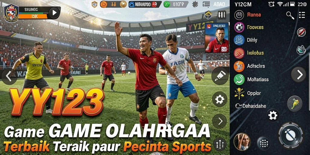 Tampilan utama gameplay olahraga YY123 yang menarik dan kompetitif.